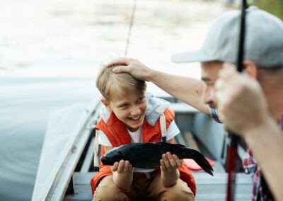 Angler Vater und Sohn gekauft